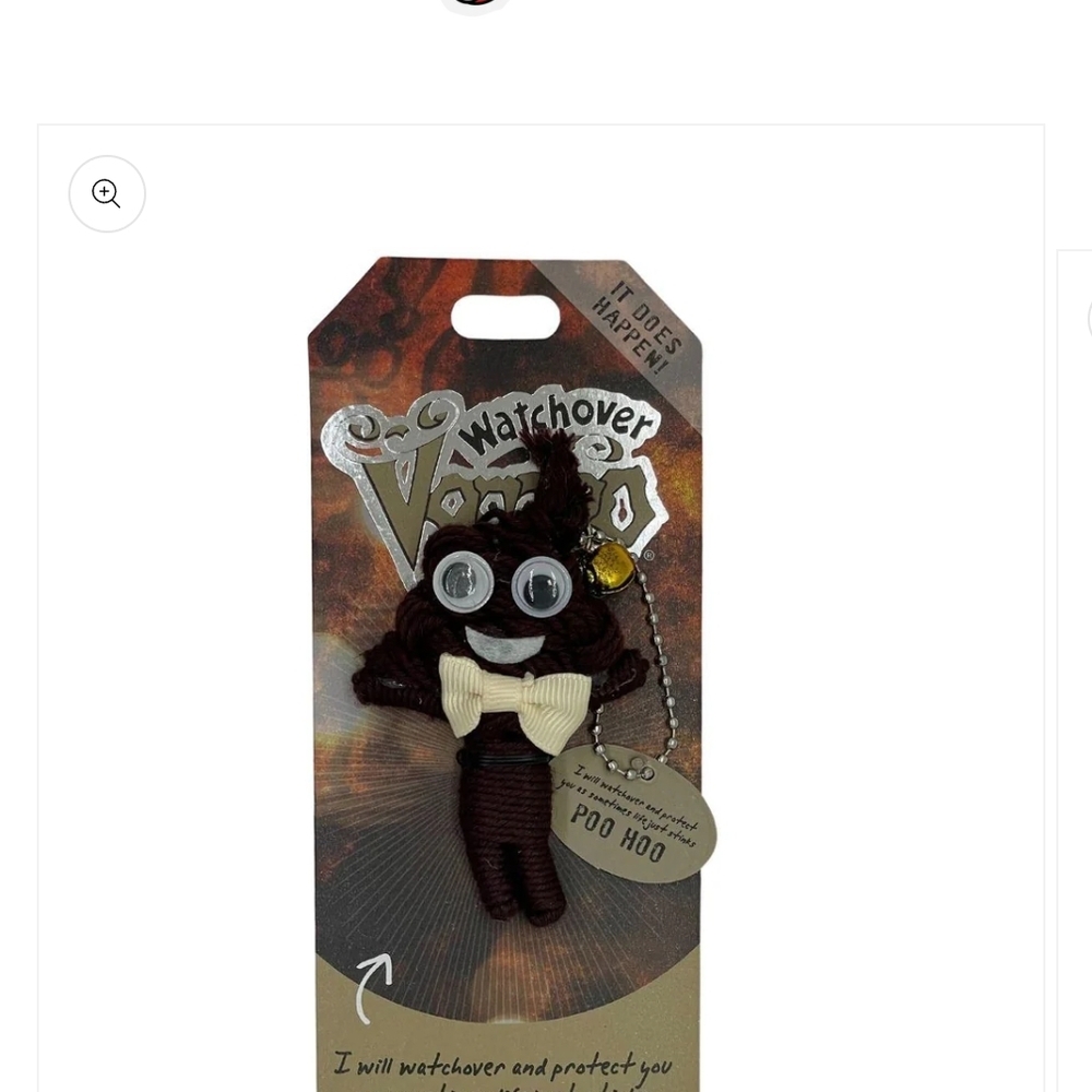 Poo Hoo Watchover Voodoo Keychain Bag Charm